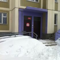 Вид входной группы снаружи Жилое здание «Химки, Молодежная ул., 76»